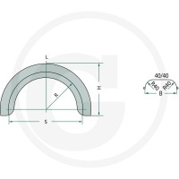 GRANIT Błotnik z blachy stalowej 14200747 - 14200747 - Sklep rolniczy PoltechParts