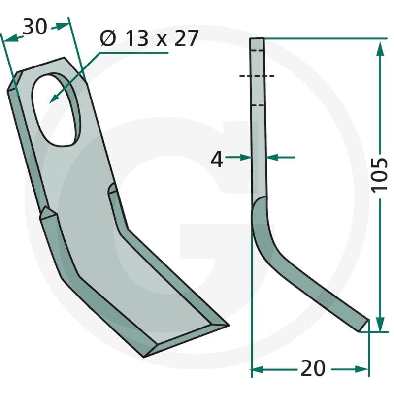 GRANIT Nóż Y 18063-ISE-99 - 18063-ISE-99 - Sklep rolniczy PoltechParts