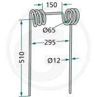 GRANIT Palec zgrabiarki słomy 18010.ST-ST-… | poltechparts.pl