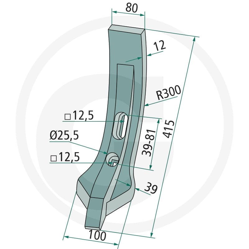 GRANIT Heavy Duty Dziób redlicy 1796500000 - 1796500000 - Sklep rolniczy PoltechParts