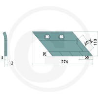 GRANIT ENDURANCE CARBIDE Lemiesz przedpłużka 179286613 - 179286613 - Sklep rolniczy PoltechParts