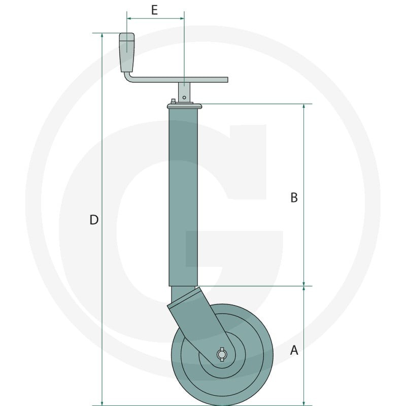 SIMOL Koło podporowe  220FO270 - Sklep PoltechParts