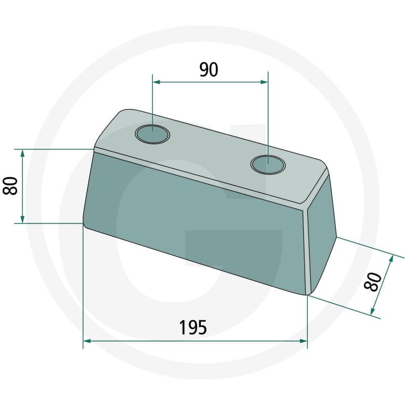 GRANIT Odbojnik ramy 2209910005 - 2209910005 - Sklep rolniczy PoltechParts