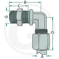 GRANIT Złącze wkręcane kątowe 82770076 - Sklep PoltechParts
