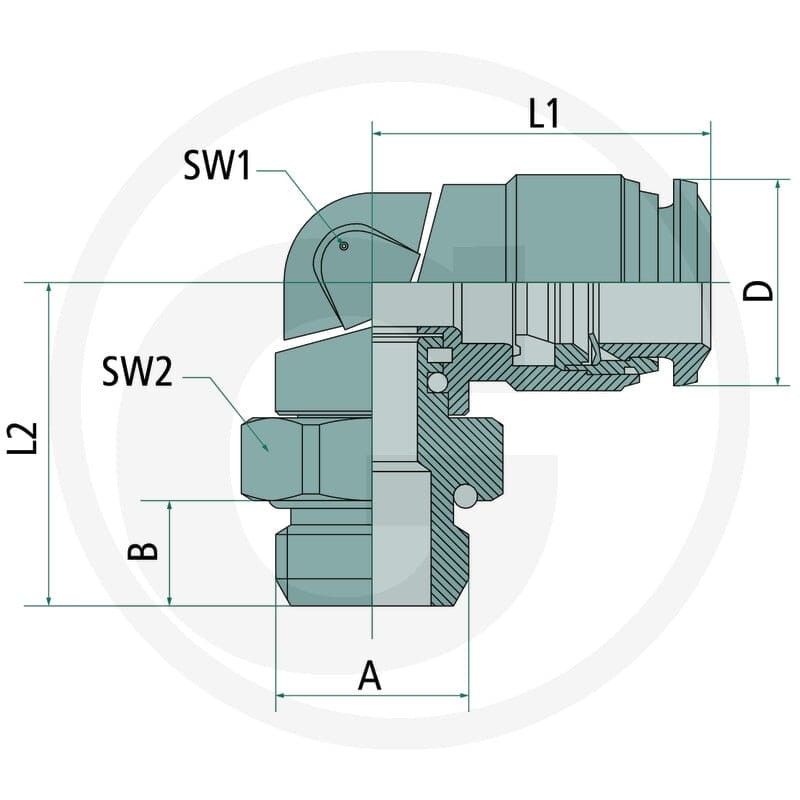 GRANIT Złącze śrubowe BK-WEd-6-1/8-MSv 60603060207 - Sklep PoltechParts