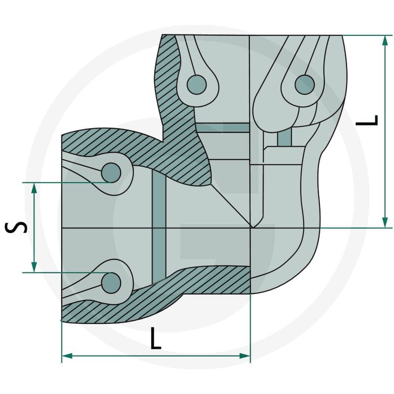 Kongsberg ABC Kolanko wtykowe 22892060090 - Sklep PoltechParts