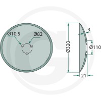 GRANIT Tarczka redlicy 18018094 - Sklep PoltechParts