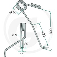 GRANIT Palec zagarniający siewnika 1801… | poltechparts.pl