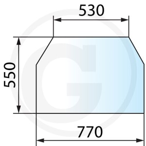 GRANIT Szyba dachowa 65011113