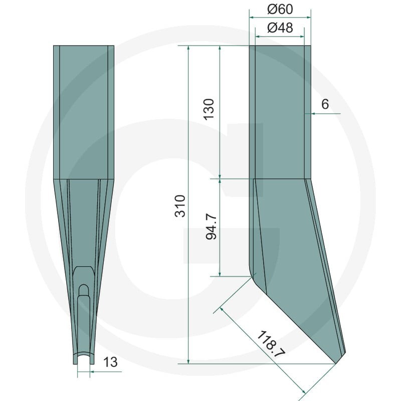 Dysza gumowa 40504052529 - 40504052529 - Sklep rolniczy PoltechParts