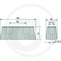 GRANIT Odbojnik ramy 22000034 - 22000034 - Sklep rolniczy PoltechParts