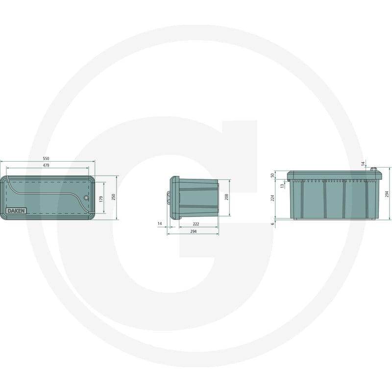 DAKEN Skrzynia BLACKIT 1 28801133 - 28801133 - Sklep rolniczy PoltechParts