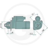 MAHLE Rozrusznik 24 V / 3,2 kW 379IS0216 - 379IS0216 - Sklep rolniczy PoltechParts