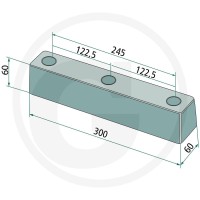 GRANIT Odbojnik ramy 2209910003 - 2209910003 - Sklep rolniczy PoltechParts