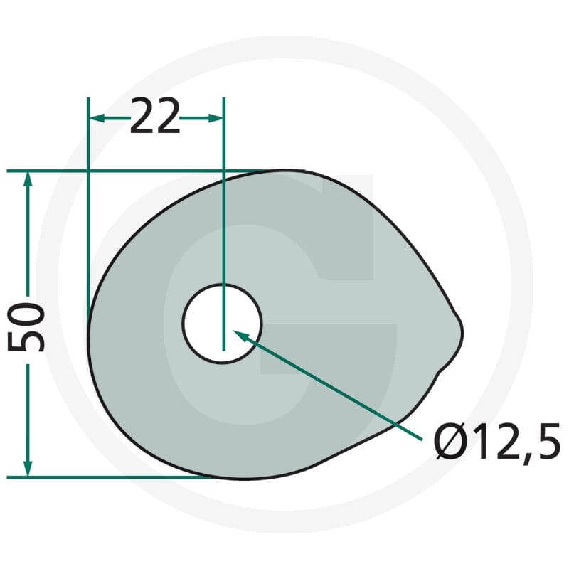 GRANIT Łożysko zawiasu 22010047 - 22010047 - Sklep rolniczy PoltechParts