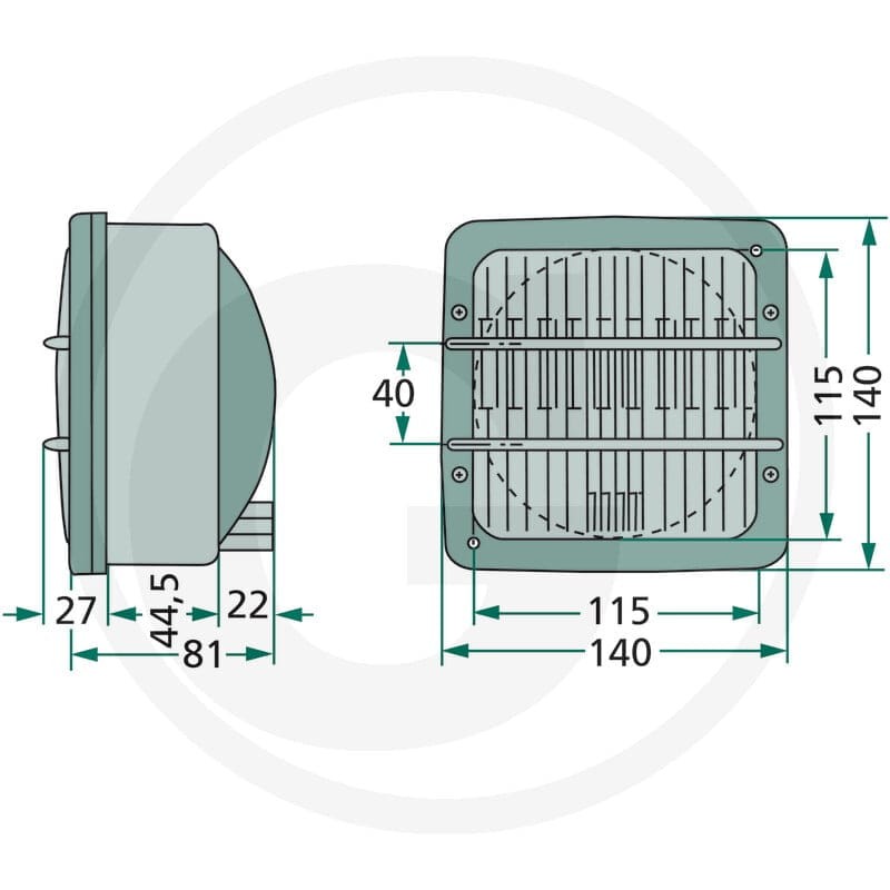 Cobo Reflektor kierunkowy 22705141000 - 22705141000 - Sklep rolniczy PoltechParts