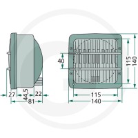 Cobo Reflektor kierunkowy 22705141000 - 22705141000 - Sklep rolniczy PoltechParts