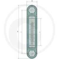 Miselli Wziernik 127mm M12 z termometrem 85004065 - Sklep PoltechParts