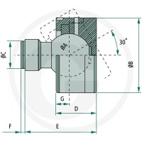 Chapel Końcówka kulowa-55 82000211 - 82000211 - Sklep rolniczy PoltechParts