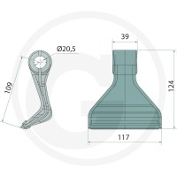 GRANIT Bijak mulczera 12011956 - 12011956 - Sklep rolniczy PoltechParts