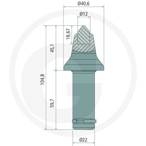 GRANIT ENDURANCE CARBIDE Dłuto do frezowania 12347660