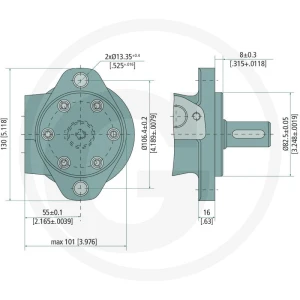 M+S Silnik MR 80cc splined SAE 6B G 1/2 11976640
