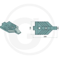 GRANIT ENDURANCE CARBIDE Dziób redlicy 179176667 - 179176667 - Sklep rolniczy PoltechParts