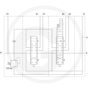 HYPEX Zawory P45 1A1K16 GV1 (1x DW-1x SW) 11973603