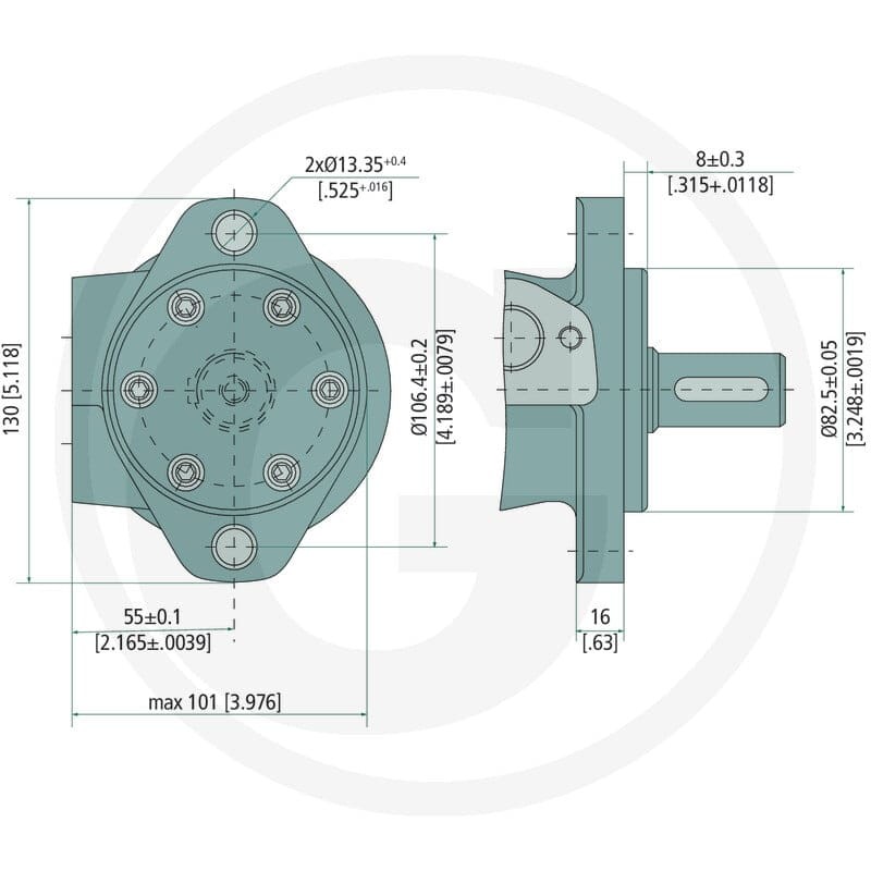 M+S Silnik MR 315 D=25mm 11981922 - Sklep PoltechParts