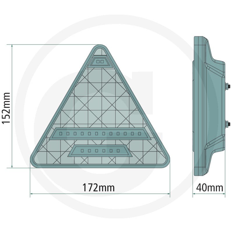 GRANIT Lampa tylna LED, lewa 11144796 - 11144796 - Sklep rolniczy PoltechParts