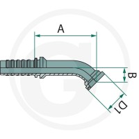 GRANIT PN 25 SFS 1" 45° DS 87013195 - 87013195 - Sklep rolniczy PoltechParts