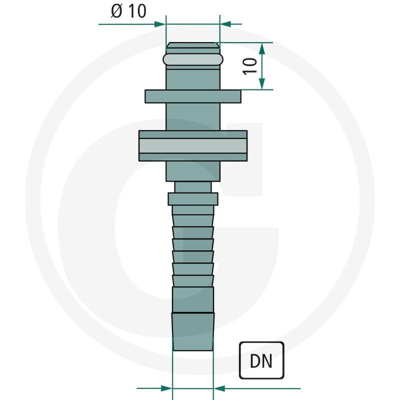 GRANIT Złącze wtyk.10 NW 06 z łożyskiem VA 87003046 - Sklep PoltechParts