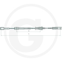 AL-KO Linka hamulcowa 89305.089.30.04.0 - 89305.089.30.04.0 - Sklep rolniczy PoltechParts