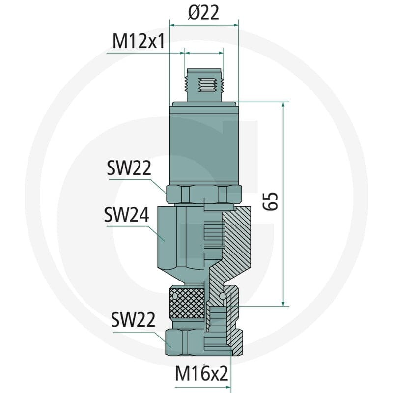 Parker Czujnik ciśnienia CAN-BUS od 0 do 160 bar 85026112 - Sklep PoltechParts