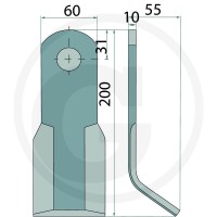 GRANIT Nóż Y 1803200654 - 1803200654 - Sklep rolniczy PoltechParts
