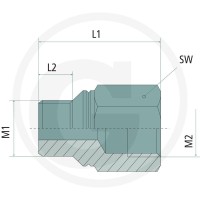 GRANIT Przedłużka 30615ZS1905 - 30615ZS1905 - Sklep rolniczy PoltechParts
