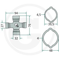 Weasler Wał przegubowy 39718557645121 - 39718557645121 - Sklep rolniczy PoltechParts