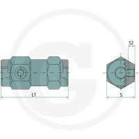 Oleodinamica Marchesini z odblokowaniem Odrzut ESRV-EE-08 85002030 - Sklep PoltechParts