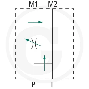 Oleodinamica Marchesini 3-drogowy regulator przepływu DWST-T-08-HR 85030041