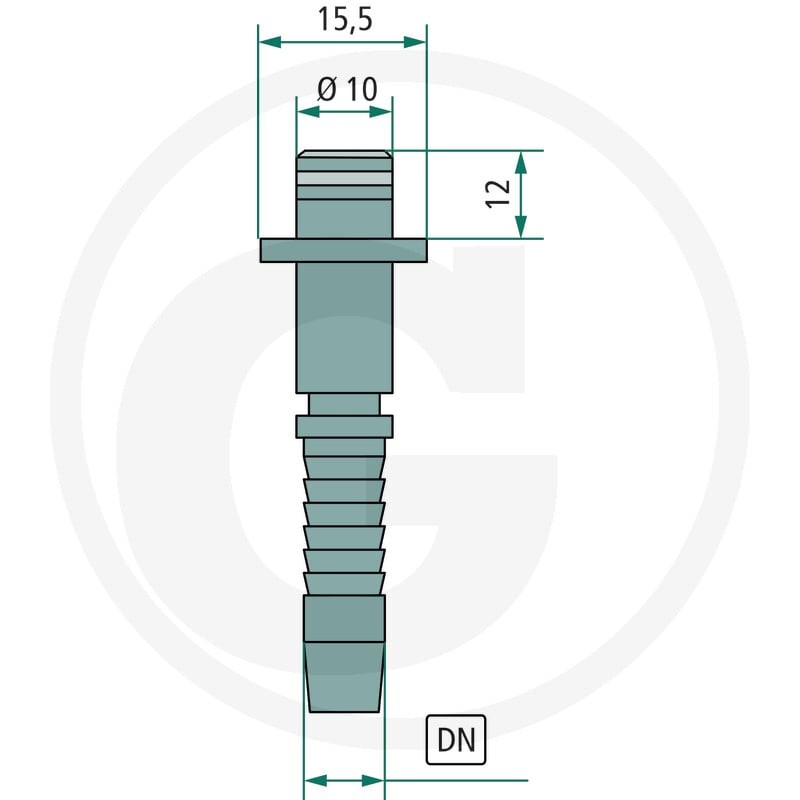 GRANIT Złącze wtyk.10 NW 06 stal ocynk. 87003043 - Sklep PoltechParts