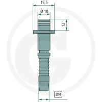 GRANIT Złącze wtyk.10 NW 06 stal ocynk. 87003043 - Sklep PoltechParts