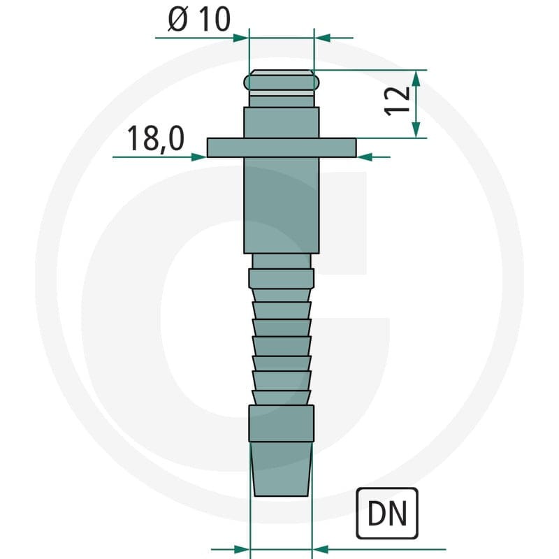 GRANIT Złącze wtyk.10 NW 06 D-18 ocynkowane 87003045 - Sklep PoltechParts