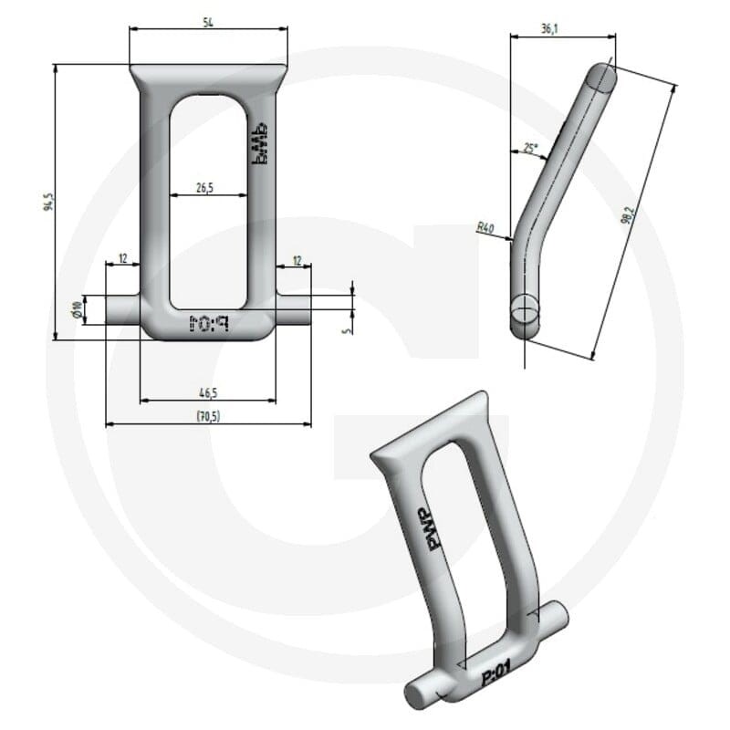 GRANIT Uchwyt mocujący 83910019 - 83910019 - Sklep rolniczy PoltechParts