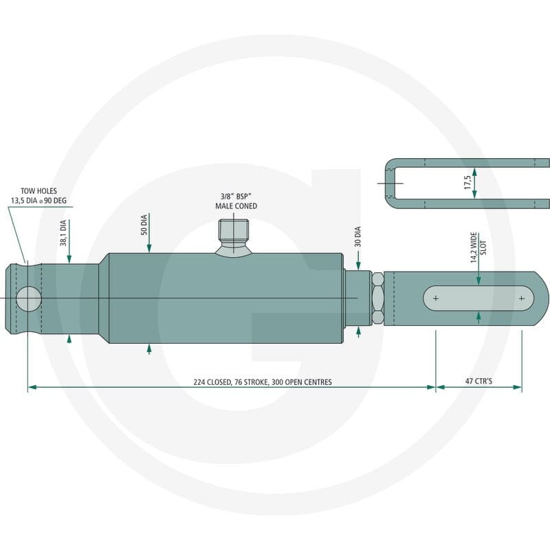 GRANIT Siłownik hamulcowy BR30SL 82000419 - Sklep PoltechParts