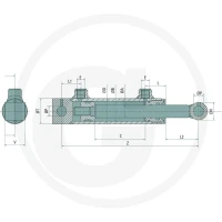 Contarini Siłownik DW-B-115/100x50x400 82003816 - 82003816 - Sklep rolniczy PoltechParts