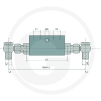 Oleodinamica Marchesini jednostronny Zawór zwrotny 12L 85002329 - Sklep PoltechParts
