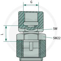 Hydrotechnik Złącze kontrolne MA 1/4 NPT 85000058 - 85000058 - Sklep rolniczy PoltechParts