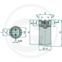IKRON Spin on Filtr powrotny HF30.155 P025 85001009 - 85001009 - Sklep rolniczy PoltechParts