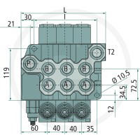 BLB Zawory monobloku BM 100/3 GU-(3x) MO-A1-T 86503020 - 86503020 - Sklep rolniczy PoltechParts