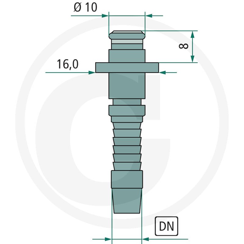 GRANIT Złącze wtyk.10 NW 06 D-16 mosiężne 87003044 - Sklep PoltechParts